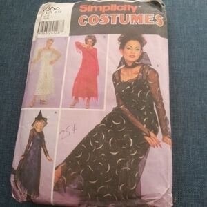 Simplicity Pattern 9309 Women's Angel Devil Witch Vampire Halloween Costume 6-12